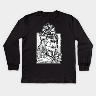 Vlad the Impaler Kids Long Sleeve T-Shirt